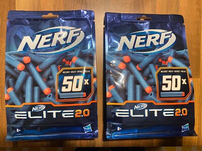 2x Nerf Elite 2.0 50-Dart Nachfüllpacks!