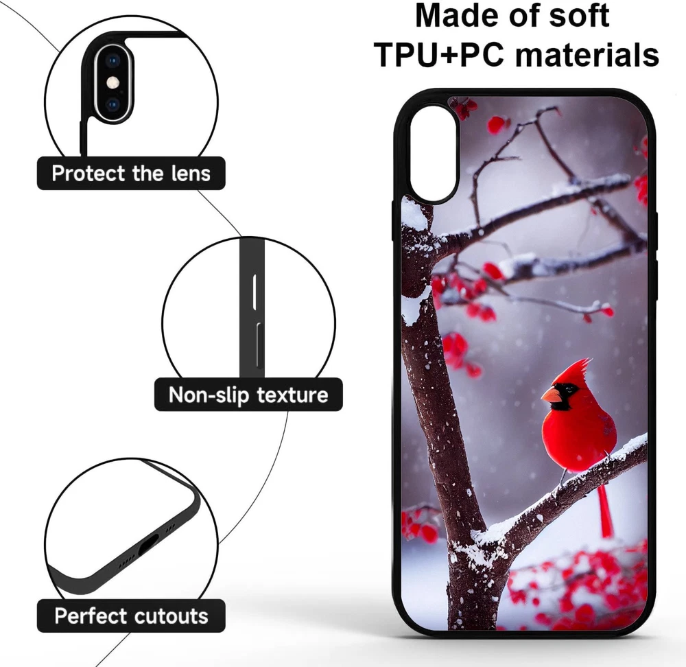 Phone Case Bird Red snow branch For Google Motorola Moto Apple iPhone