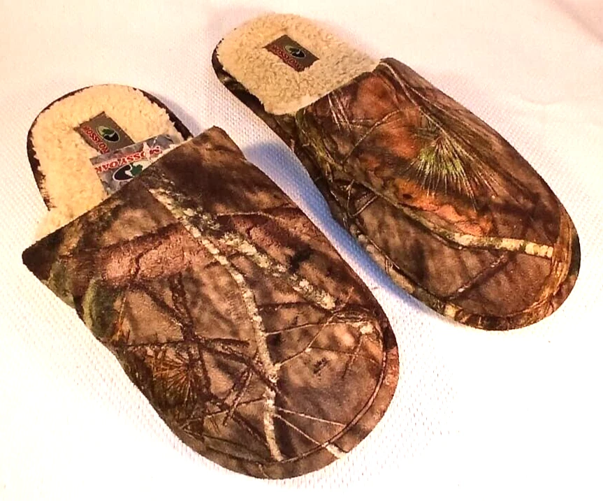 MOSSY ДУБ МУЖСКОЙ РАЗМЕР 7-8 С ПОДКЛАДКОЙ ПОДНОЖКИ КАМУФЛЯЖ СКОЛЬЖЕНИЯ НА ПОТЕРТОСТИ ТАПОЧКИ НОВЫЙ #1080 - Изображение 2 из 3