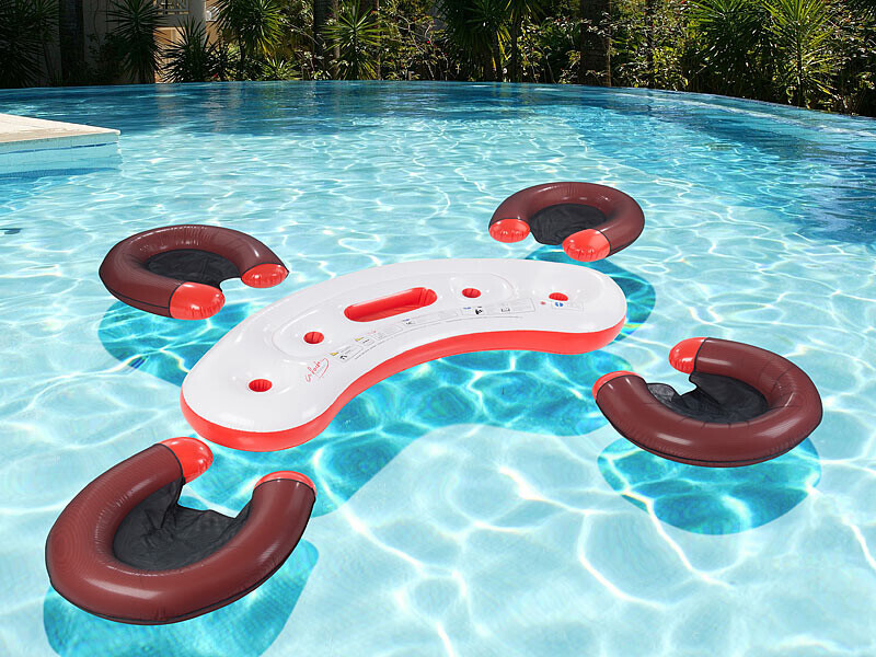 Bar flottant avec 4 sièges pour ne plus sortir de l'eau pour boire