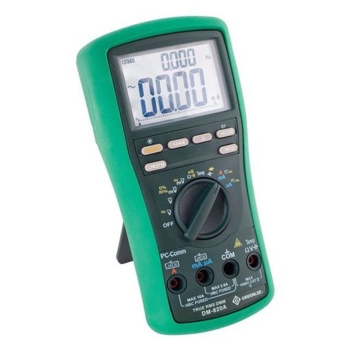 Greenlee DM-820A 10,000-Count Digital Multimeter, 1000V, 10A (DM-820A) - Picture 2 of 3