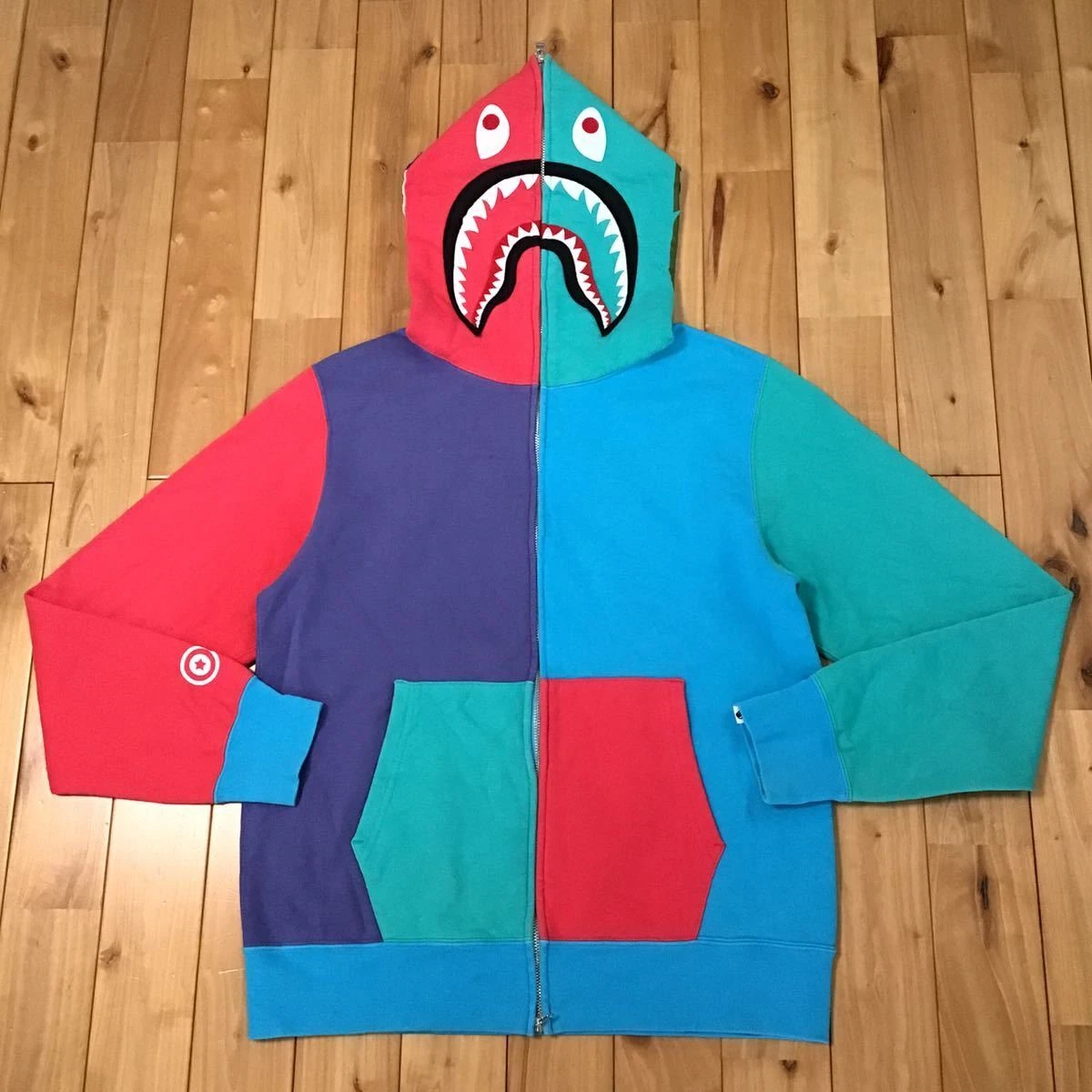 Bape shark zip store up hoodie