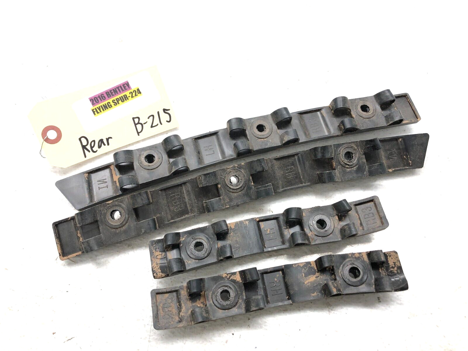 2014-2019 BENTLEY FLYING SPUR LEFT RIGHT REAR BUMPER SIDE MOUNT BRACKETS SET OEM