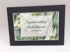 New Handmade 5x7 Matted 4x6 Religious Scripture Inspirational Free Ship 188