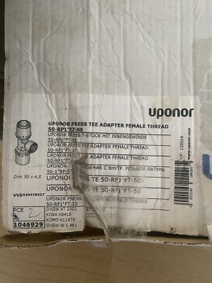Uponor S-Press T-Stück mit Innengewinde 50mm * 1'' * 50 mm NEU