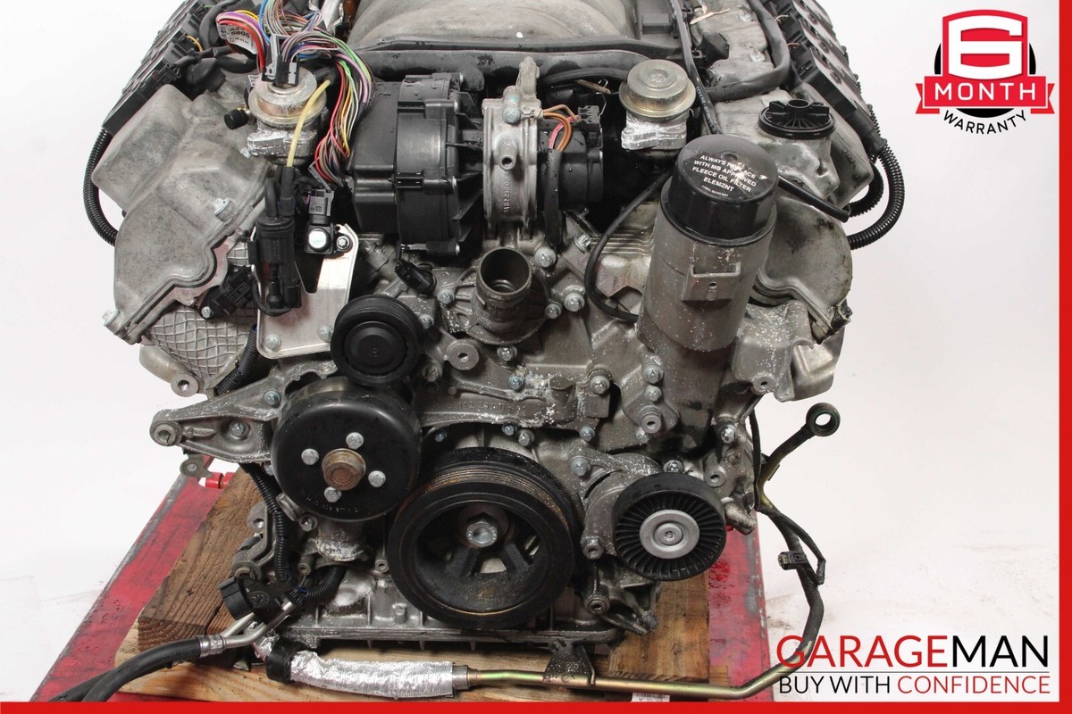 03-06 Mercedes R230 SL500 5.0L V8 Complete Engine Motor Block 