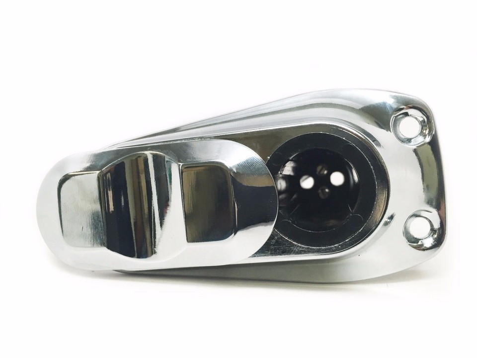 Marine Boat Black Nylon Cap 2-Prong Stern Light Top Socket Plug-In SS Pole Base - Foto 2