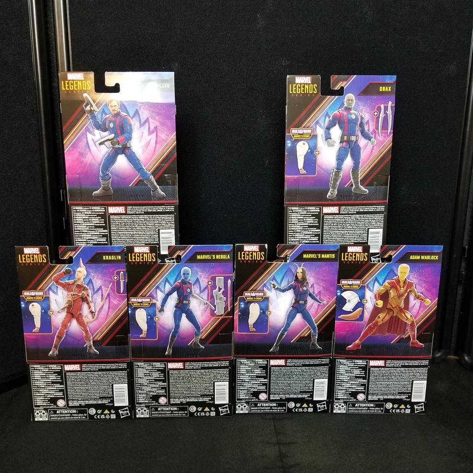 2023 Hasbro Marvel Legends Guardians of the Galaxy 6 Lot Cosmo BAF READ - Image 2 of 4