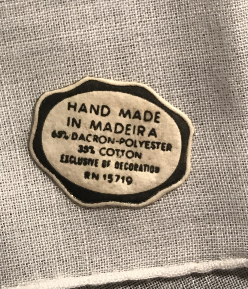 Винтажный розовый аппликация вышитый цветочный носовой платок Мадейра стикер - Изображение 3 из 4