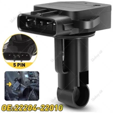 Mass Air Flow Meter MAF Sensor 22204-22010 5pin Fit/For Toyota Denso Lexus Scion