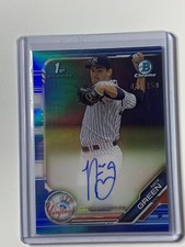 2019 Bowman Chrome Auto CPA-NG Nick Green Blue Refractor 1st Bowman