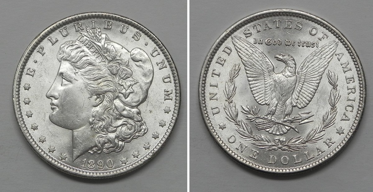 X5207 1890 Morgan Dollar, Choice BU | eBay