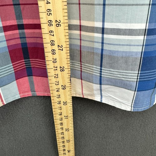 Brooks Brothers Hemd Herren Medium rot Fleece kariert langarm Button Down weich - Bild 11 von 14