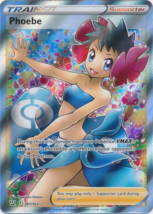 Phoebe (Full Art) 161/163 Ultra Rare Battle Styles Pokemon TCG