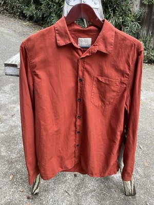 NUDIE JEANS CO Henry Batiste Garment Due Terra Color Organic Cotton Shirt Size L