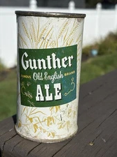 GUNTHER OLD ENGLISH ALE 12 Oz Flat Baltimore Maryland Solid No Holes