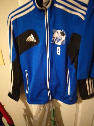Adidas Blue Sharks Soccer Boys Jacket & Shorts - Picture 2 of 5