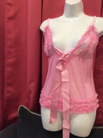 Vintage 2005  Victoria Secret Sexy Little Things Ruffle  Babydoll  Set Size S
