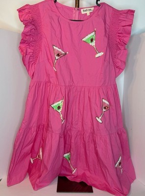 Preach  Love Martini Patch Mini Dress - Hot Pink  womens size M