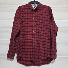 VTG Tommy Hilfiger Red Lumberjack Plaid LS Button Up 100 Cotton Shirt Mens XL