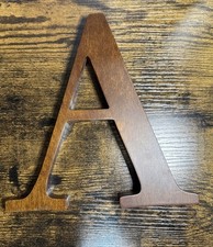 Pottery Barn Kids Wood Letter  A  8" Espresso Excellent Condition