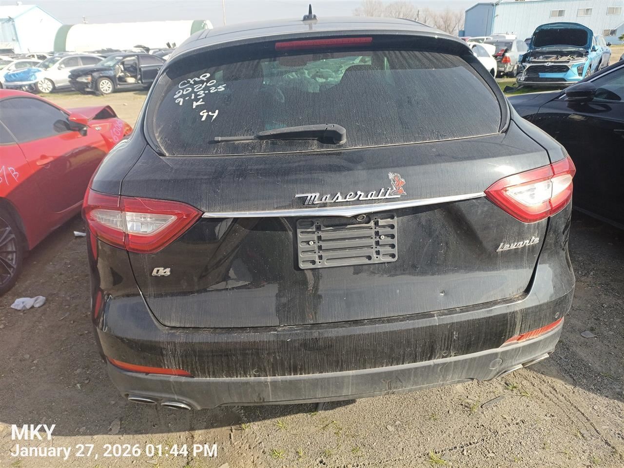 LEFT BLK REAR DOOR ASSEMBLY OEM 2018 MASERATI LEVANTE