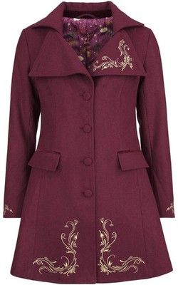 Willy Wonka And The Chocolate Factory Wintermantel Damen Wonka burgund M