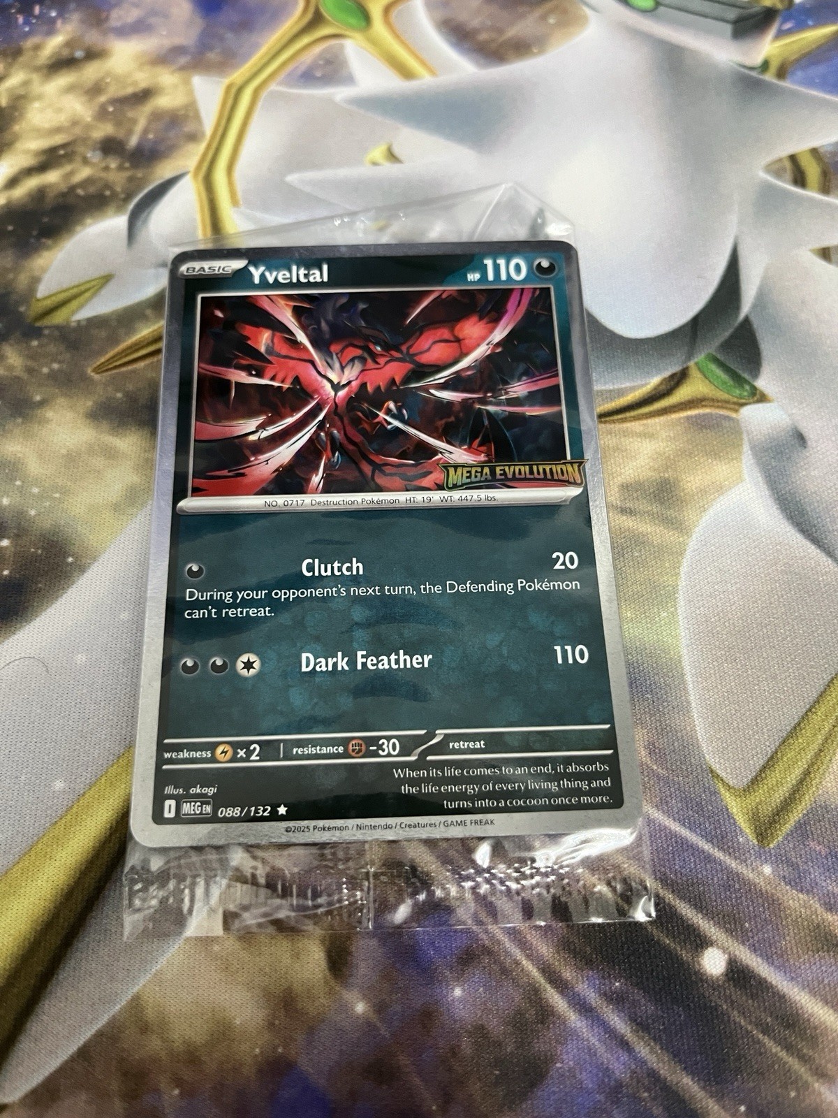 Pokemon Yveltal 088/132 Mega Evolution Stamp Promo Cards