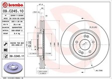2x BREMBO Bremsscheibe Vorderachse u.a. für HYUNDAI, KIA