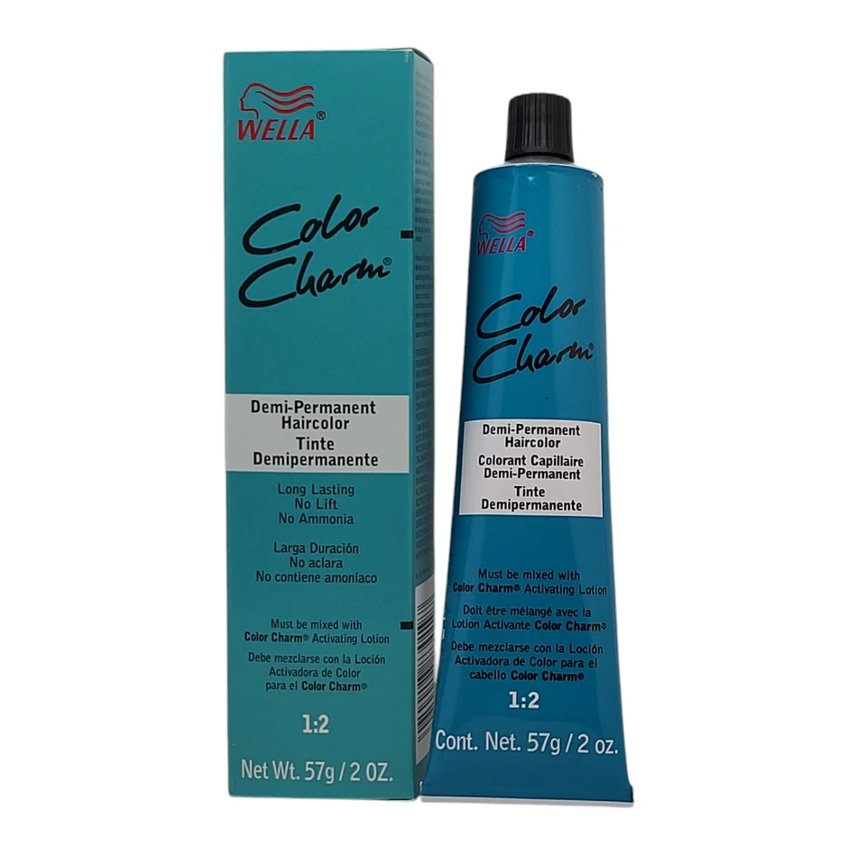 6 Pack Wella Color Charm Permanent Gel Hair Color 5N 5/0 Light Natural Brown 2oz - Image 2 of 4