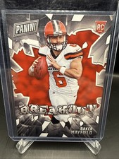 BAKER MAYFIELD ROOKIE CARD BROWNS SP RC 2018 Panini Baker Mayfield BREAKOUT. rookie card picture