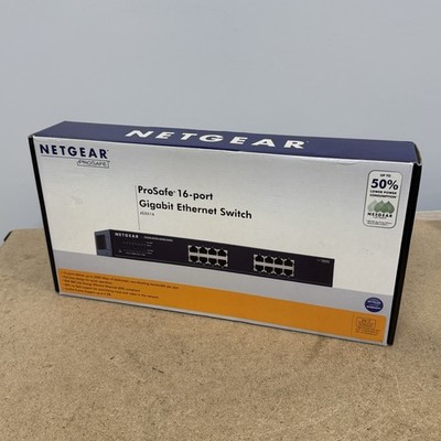 NetGear  ProSafe (JGS516) 16-Ports Rack-Mountable Switch New Sealed