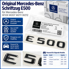 Original Mercedes-Benz Schriftzug, Typenzeichen E500 W124 W207 W211 W212 