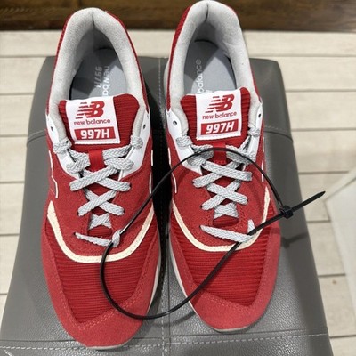 New Balance Men's Classics 997H Sneaker Red/Grey/White Size 8