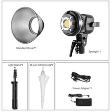 GVM 80W CRI97 5600K Dimmable LED Video Lights with Bowens Mount Kit