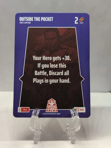 2025 Bo Jackson Battle Arena Update Outside The Pocket SSP Play Card #PL-4 RARE