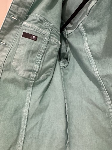 NEW Kut From the Kloth Medium Mint Green Jacket Crop Fray Hem NWT - Picture 3 of 9