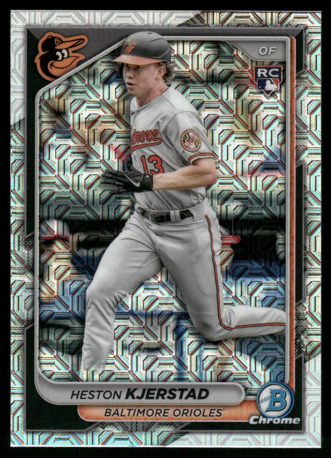 2024 Bowman Chrome #44 Heston Kjerstad Mojo Refractors