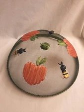 Wire Mesh Screen Embroidered Bee & fruit Dome Picnic Accessories Outdoor Living