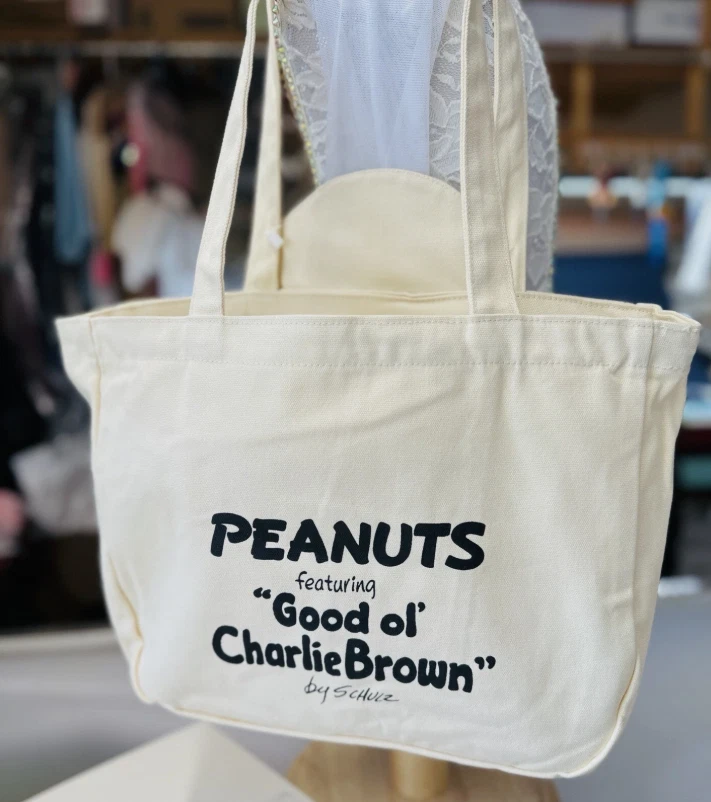 NUEVO Bolso de Hombro de Lona Snoopy Lindo Bolso de Mano de Dibujos Animados, Cartera de Estudiante de Gran Capacidad Foto 2 de 4