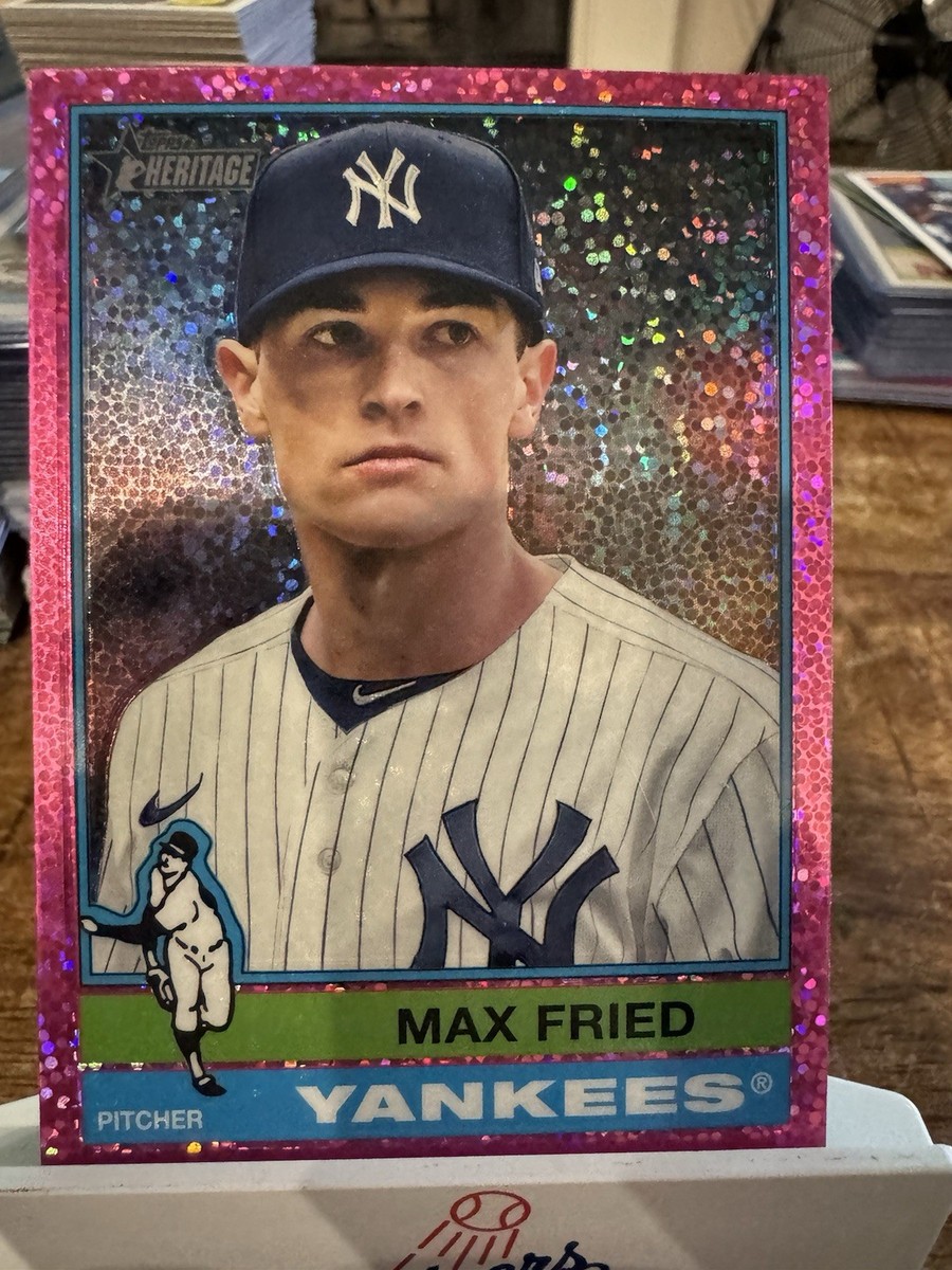 2025 Topps Heritage Max Fried #244 Pink Sparkle Yankees | eBay