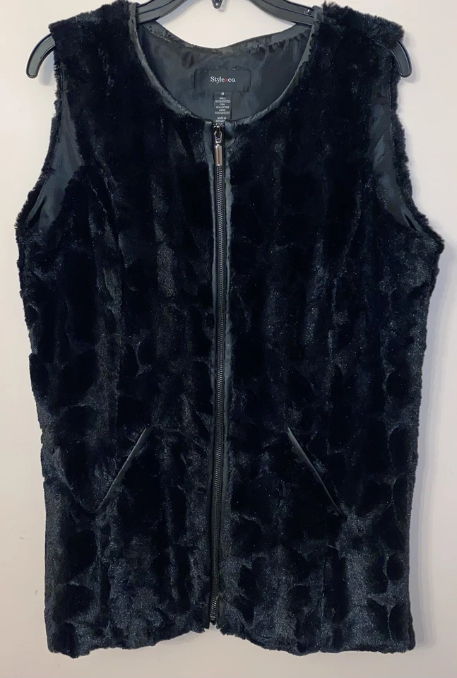 Chaleco de piel sintética “Mob Wife”, Med. Perfecto sobre cualquier atuendo para tu “esposa de la mafia” interior Foto 3 de 4