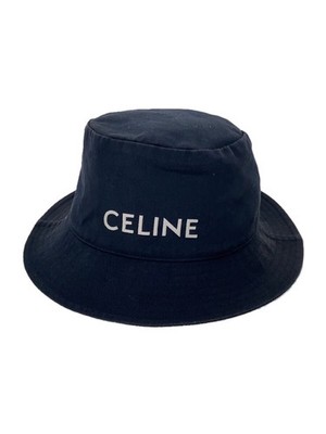 Celine Bucket Hat L Cotton Blk Solid Mens 2Auo4968P.38Ub GNX88