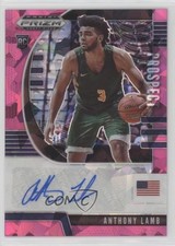 2020-21 Panini Prizm Draft Picks Prospect Pink Ice Anthony Lamb #PA-AL Auto 1j4c