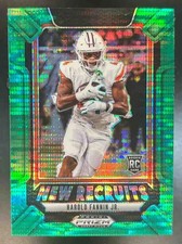 2025 Panini Prizm Draft Picks Harold Fannin Jr. New Recruits Green Pulsar /49 #3