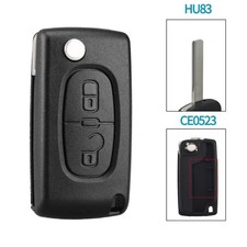 2 Button Car Key Shell Fob Case Ce0523 For Peugeot 308 207 307 Citroen C5 C6 C8