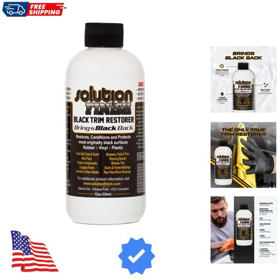 #ad Black Plastic amp; Vinyl Trim Restorer Use for Car and Truck Detailing No Wet... $49.59