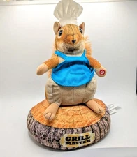 Gemmy Grill Master Animated Dancing Plush Toy Squirrel Vintage 1997 Works!
