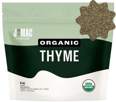 J Mac Botanicals Organic Thyme  4 oz