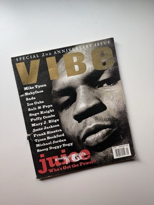 Vintage VIBE Magazine September 1995 Mike Tyson Cover 2nd Anniversary Issue Rare
